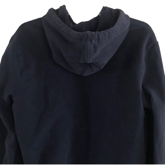 Patagonia P-6 Logo Uprisal Hoodie Sweatshirt Sz M Navy Blue Fitz Roy Thrashed - Picture 5 of 14